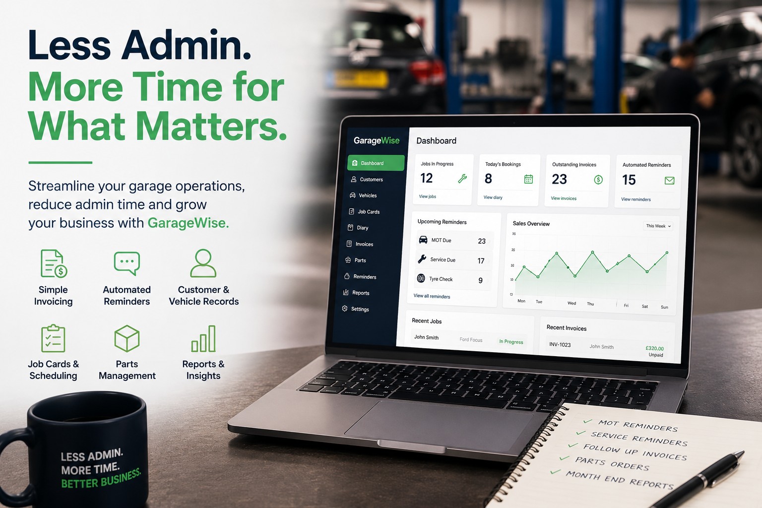 How to Reduce Admin in a Garage